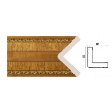 Уголок Decor Dizayn 140-3 Полистирол 2400*81*81 мм
