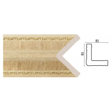 Уголок Decor Dizayn 140-5 Полистирол 2400*81*81 мм