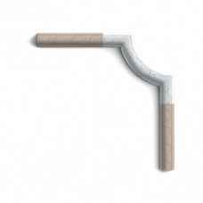 Угловой элемент Orac Decor P101A Полиуретан 245*245*24 мм